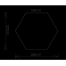 Пол теплый для шестигранных палаток Blaufisch 220*260